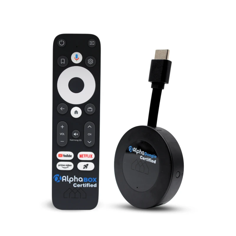 Clé TV Connectée AlphaDongle Certified GD2 Google TV + 2ans Alpha iptv