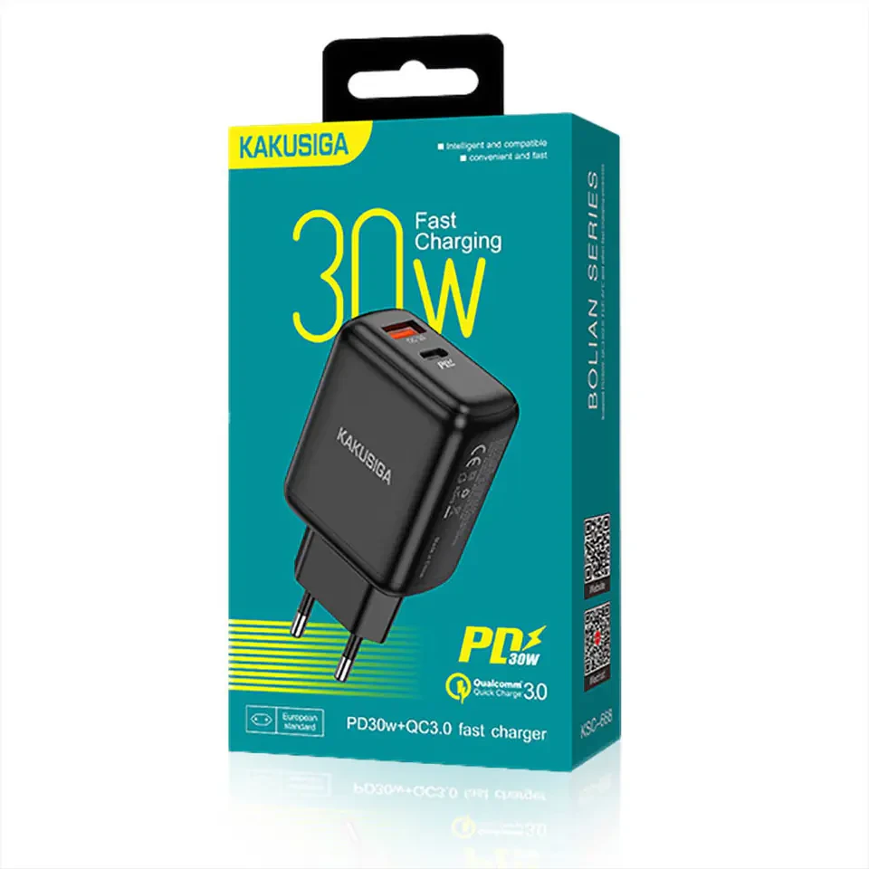 Chargeur Mural Double Port KAKUSIGA 30W (KSC-668)