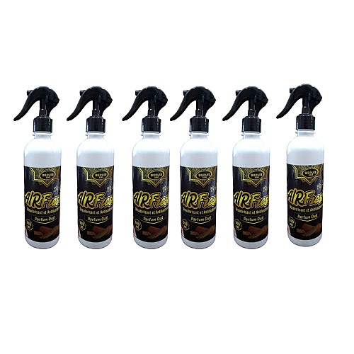 Lot de 6 Air fresh Lavande/Fruite/Océan/Oud 500 ml