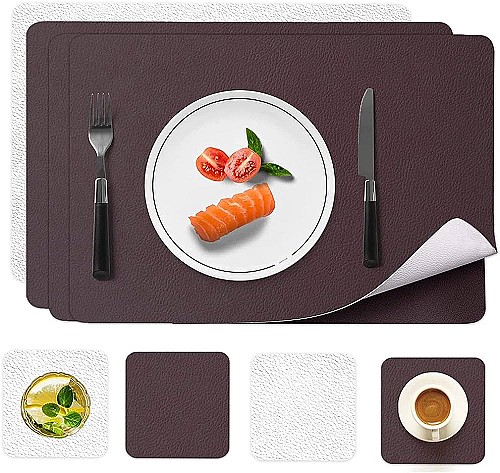 set de table en cuir PU