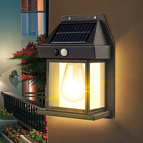 Solar tungsten wire bulb wall lights Garden lights Outdoor waterproof