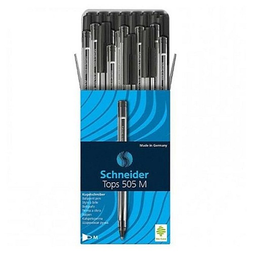 Pack de 50 stylo Schneider Bleu Tops 505 M
