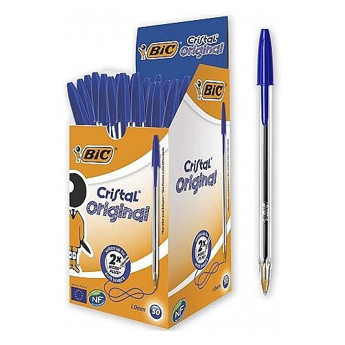 Bic Pack de 50 stylo bleu
