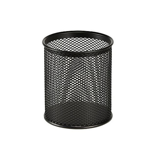 12 Porte Stylo - Métal - Rond - Noir