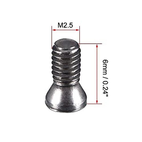 Vis torx pour remplacement des plaquettes carbure