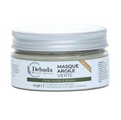 Debada Masque argile Verte peau mixte à grasse