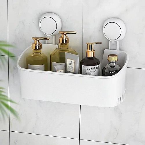 Panier Rectangulaire à ventouse - Etagère Douche facile a installer