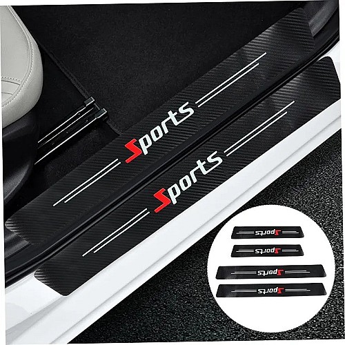 Lot De 4 Bandes De Seuil De Voiture, Bandes De Protection