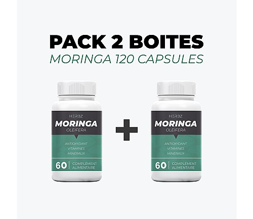 PACK 2 BOITES MORINGA (120 CAPSULES)