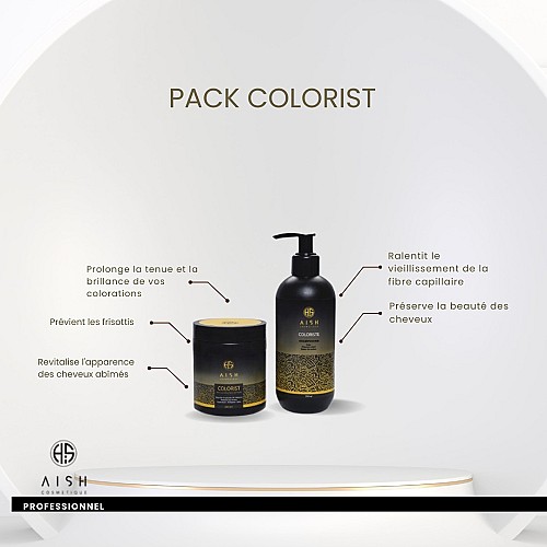 Pack "Colorist" – Shampoing & Masque Fixateur de Couleur