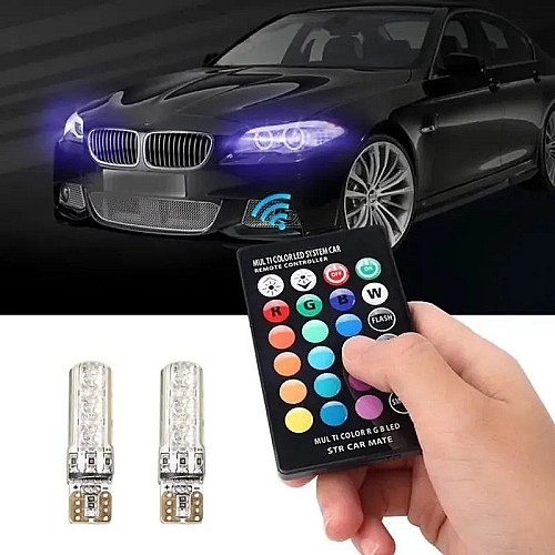 Lampe automatique multicolore de LED - Télécommande infrarouge de rayon