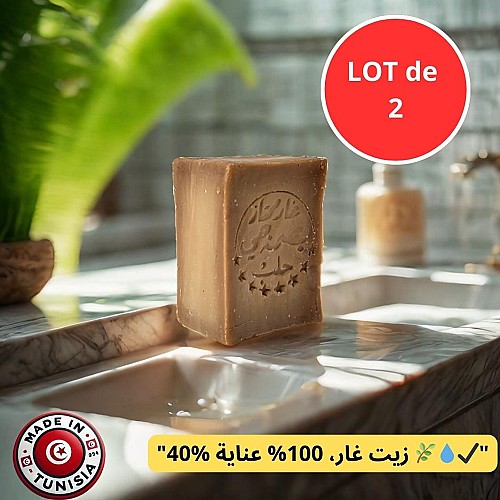 باك 2 صابون حلب أصيل – 40% زيت غار