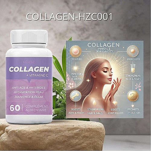 كبسولات الكولاجين البحري (60 كبسولة) COLLAGEN-HZC001