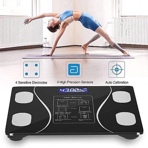 Balance Pèse personne Bluetooth avec application smartphone - Rechargeable