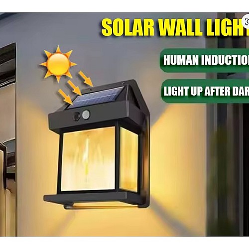 Applique Solaire LED Tungstène 3 Modes – Extérieur Tunisie