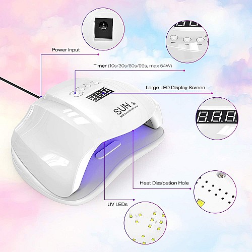 Kit lampe à ongles LED 54W