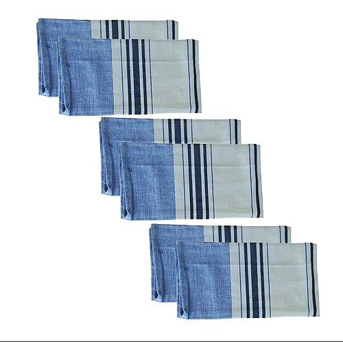 Lot de 6 SERVIETTE DE TABLE 100% coton 45x48