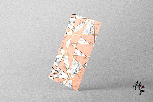 Carreaux de ciment autocollant Effet Marbre