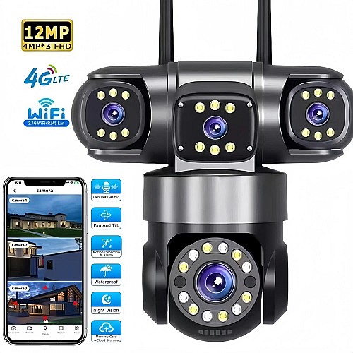 Camera 4G triple lens 12 MP