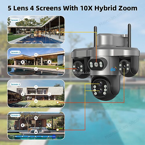 Camera 4G-4K -4 lens