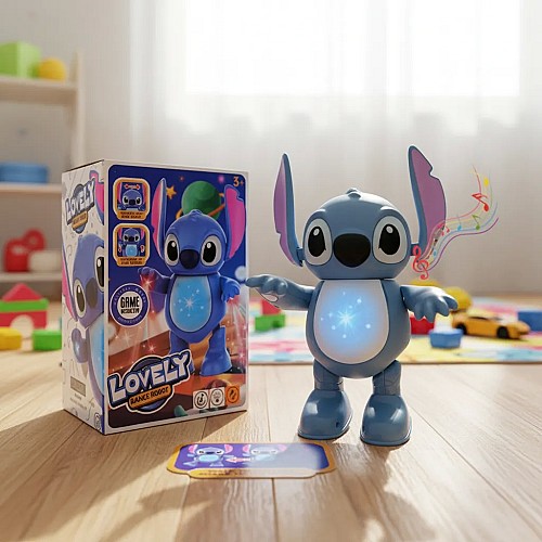 Stitch lovely dance robot with music.