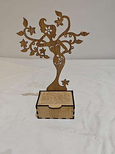 porte bijoux sirène à box