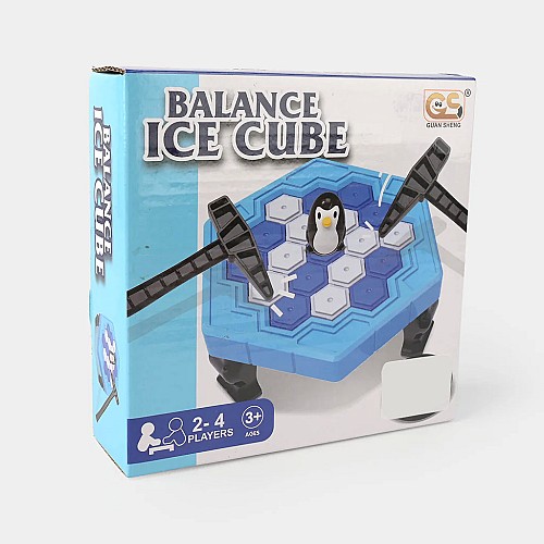 Jeu de casse-glaçons/d'équilibre avec un pingouin