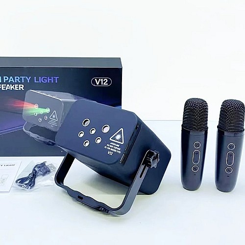 MINI PARTY LIGHT BT SPEAKER + 2 MICRO WIRELESS